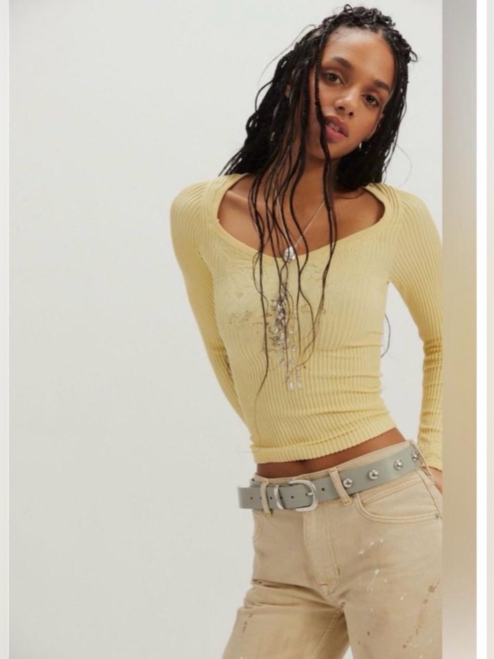 NWT Free People Dynamic Duo Long Sleeve